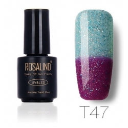 Гел Лак Термо 2в1 с Брокат 7ml T47 Rosalind Гел Лак Термо 2в1 с Брокат 7ml T47 Rosalind